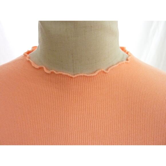 NWOT Free People Movement Madeline Baby Tee Peachy Orange Medium Large Shirt - Picture 6 of 7